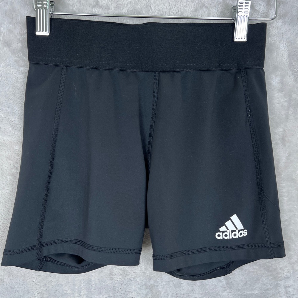 Adidas Aeroready Womens Small Black 4 Inch Inseam Compression Spandex‎ Shorts